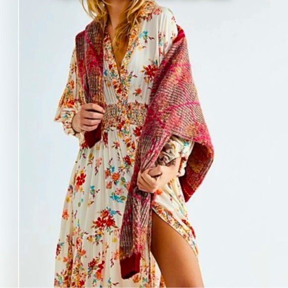 Free People Boho Floral Prairie Dress - Picture 7 of 16